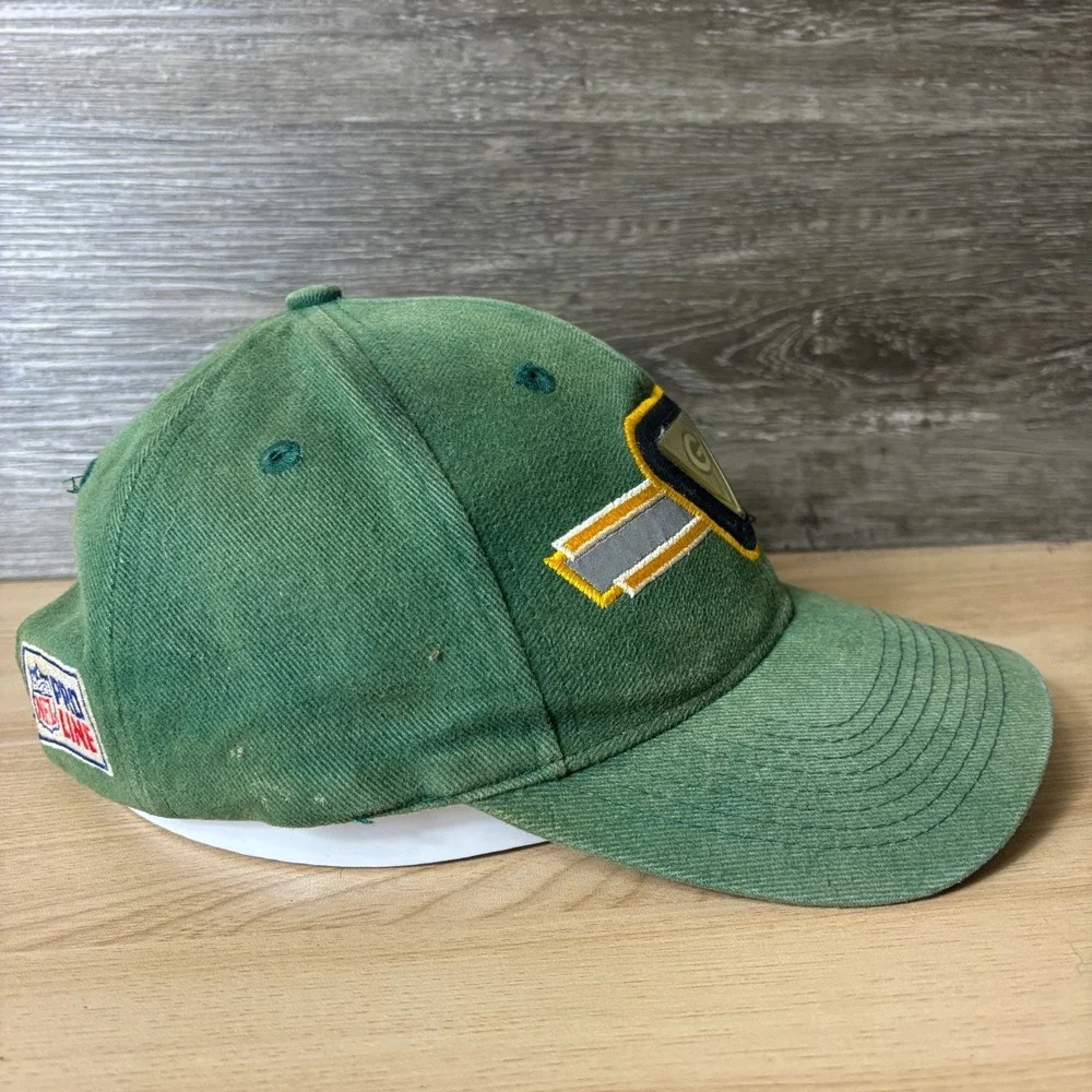 Vintage Green Bay Packers Hat Strap Back Green Sports Specialties NFL Football
